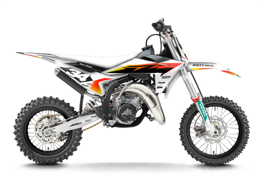 Kit déco KTM SX 50/65/85 & SX-E 3/5 - KTMMX008 Blanc