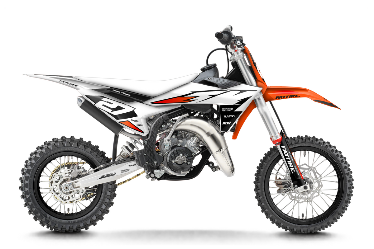 Kit déco KTM SX 50/65/85 & SX-E 3/5 - KTMMX009 Blanc
