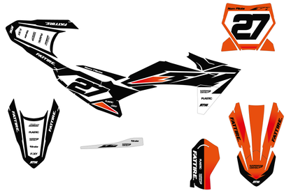 Kit déco KTM SX 50/65/85 & SX-E 3/5 - KTMMX009 Noir