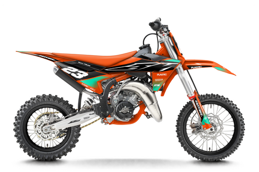Kit déco KTM SX 50/65/85 & SX-E 3/5 - KTMMX010 Teal