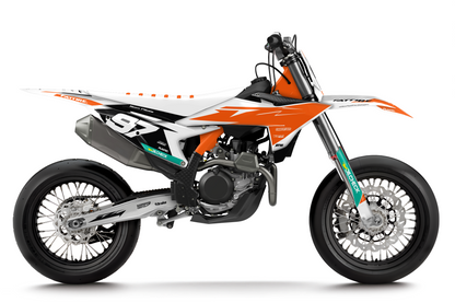 Kit déco KTM SX/EXC - KTMX001 Blanc