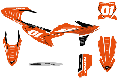 Kit déco KTM 450 SMR - KTSM002 Orange