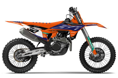 Kit déco KTM SX/EXC - KTMX005 Orange