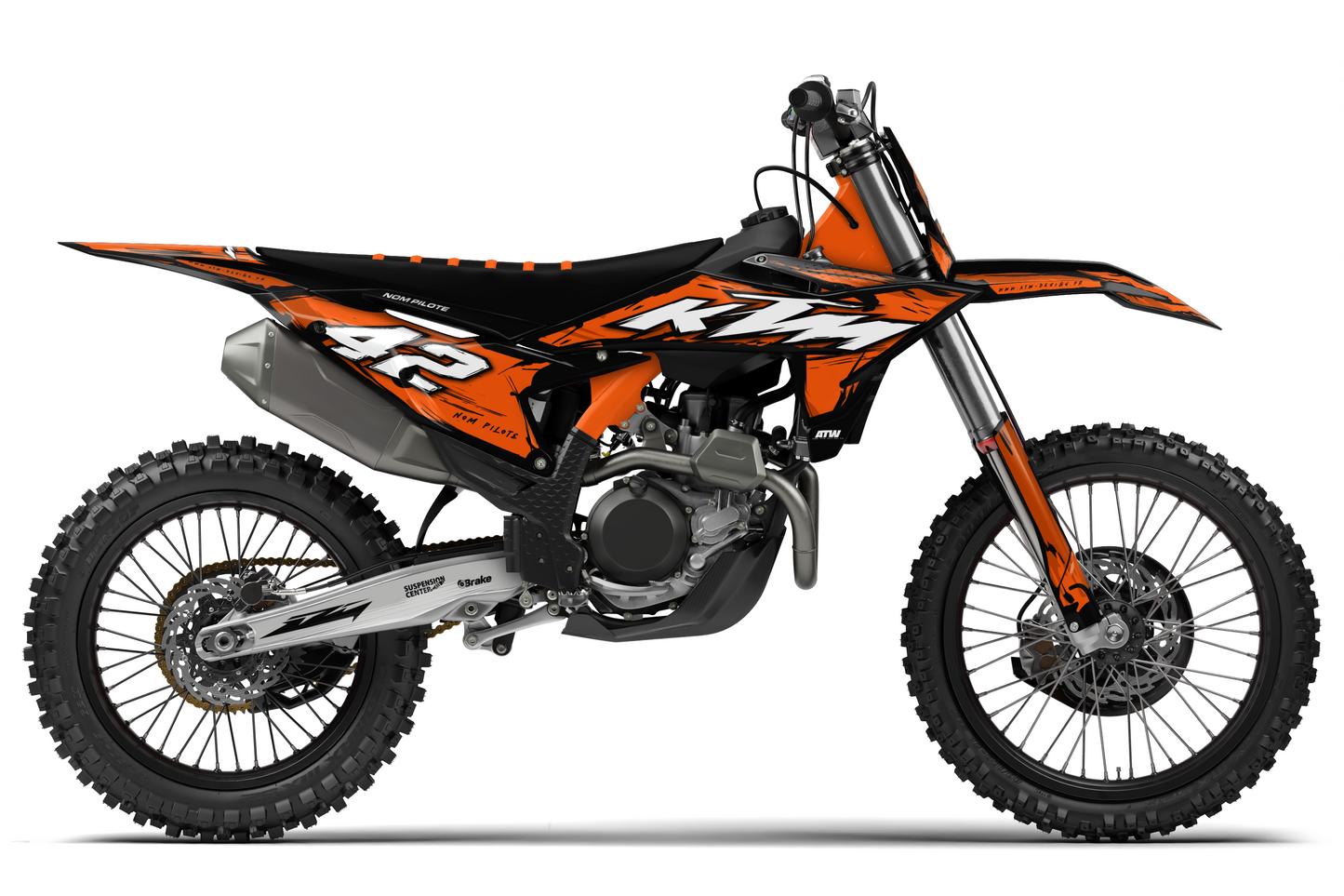 Kit déco KTM SX/EXC - KTMX006 Noir