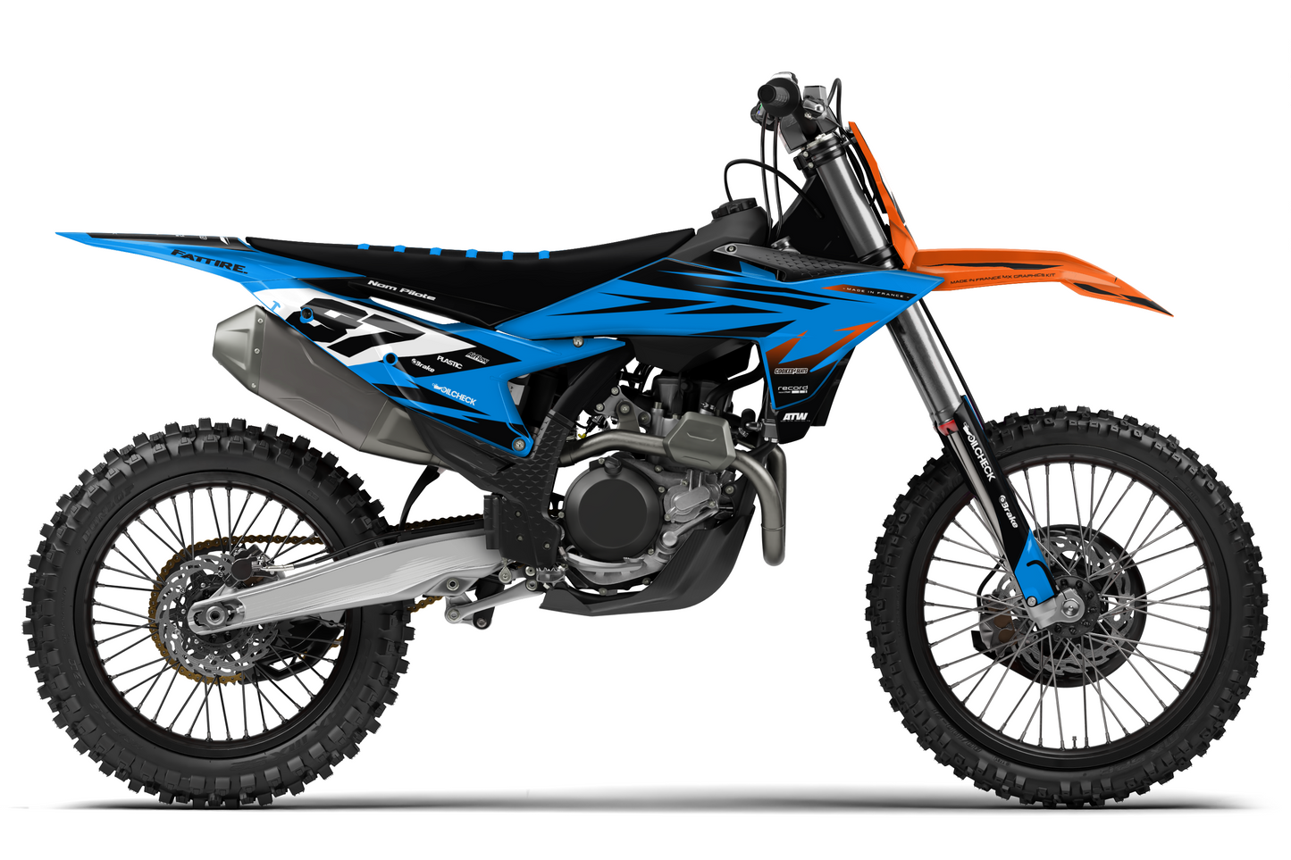 Kit déco KTM SX/EXC - KTMX007 Cyan