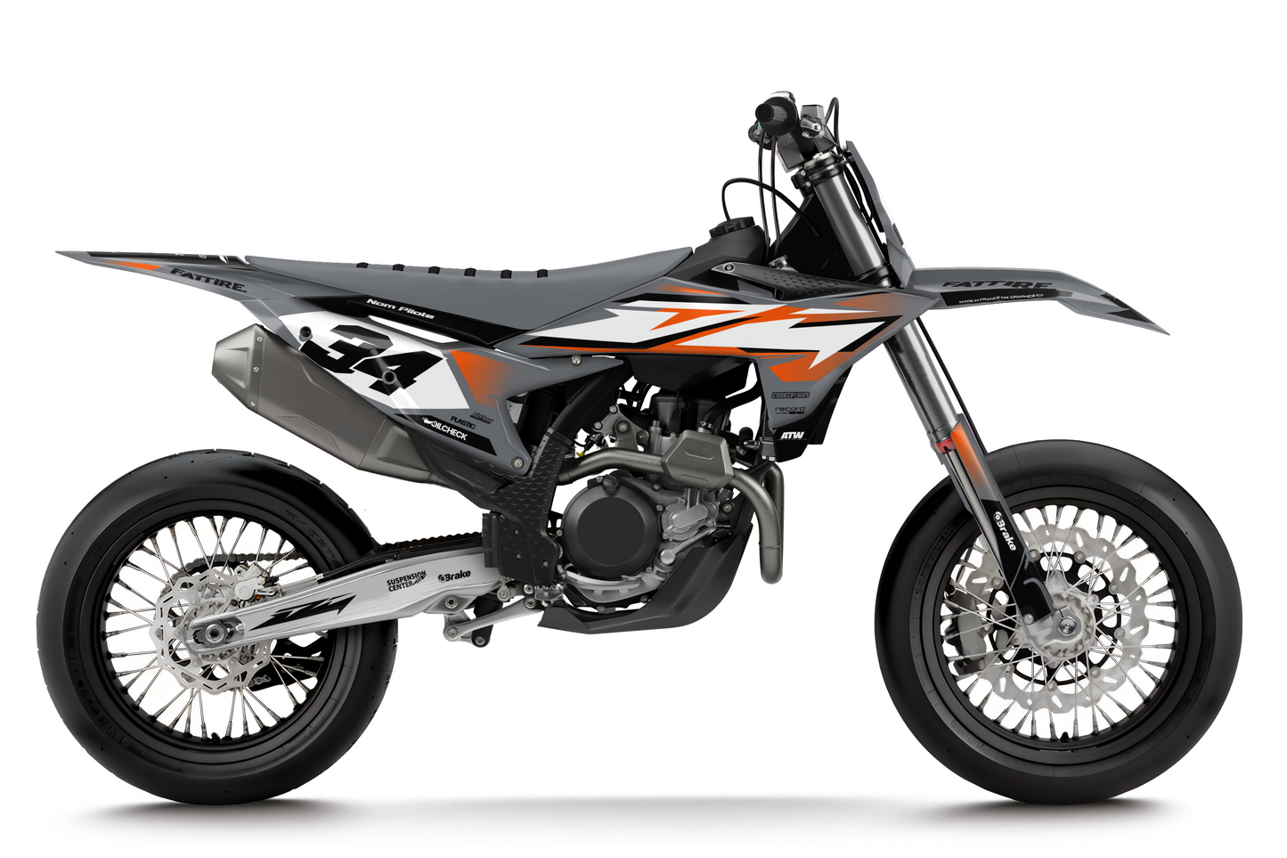 Kit déco KTM 450 SMR - KTSM003 Gris