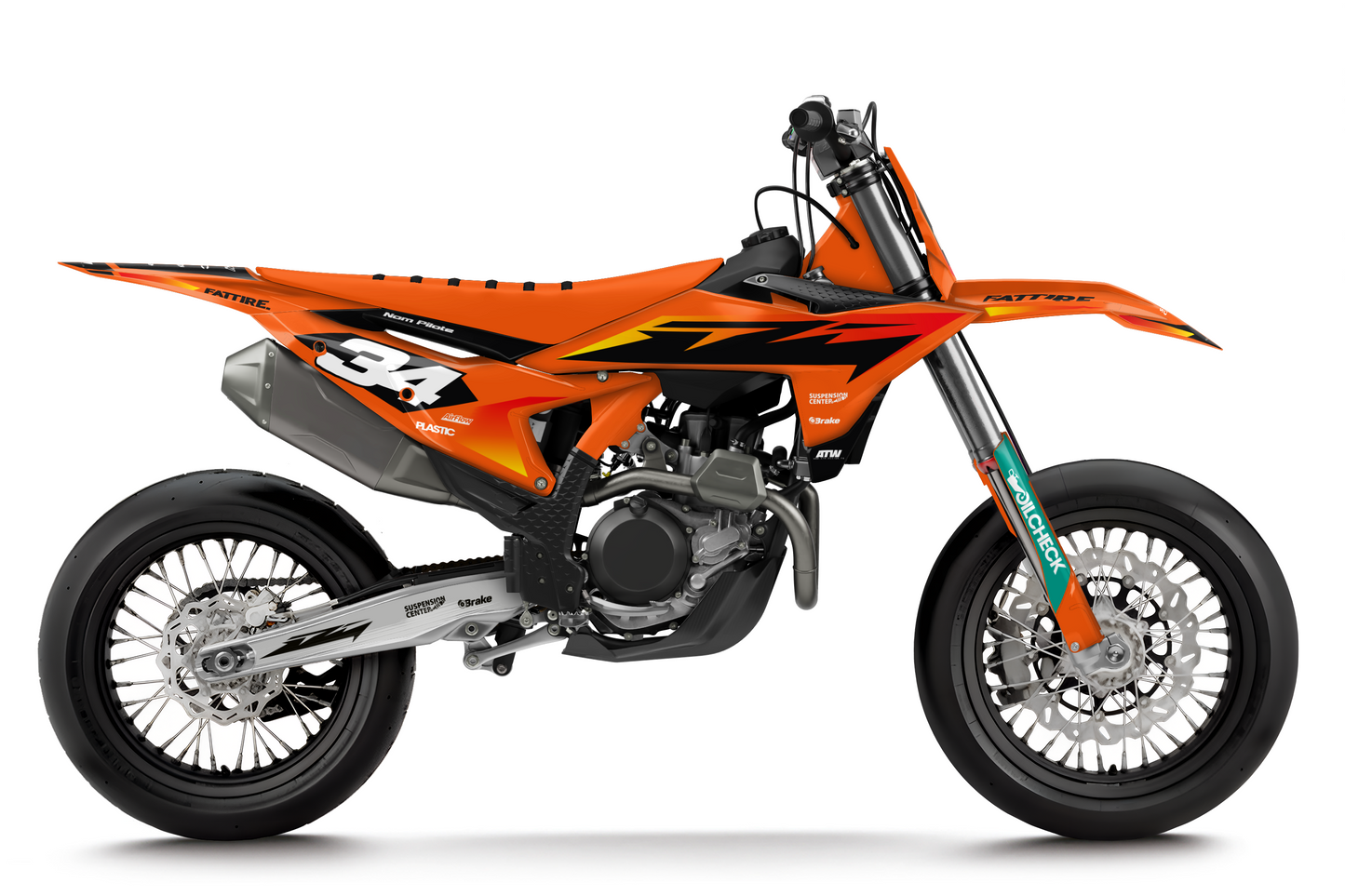 Kit déco KTM 450 SMR - KTSM008 Orange