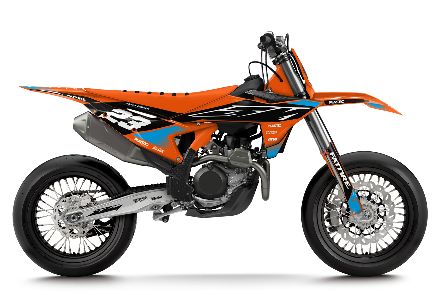 Kit déco KTM 450 SMR - KTSM010 Cyan