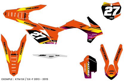 KTM SX/EXC Dekor-Kit - KTMX004 Orange