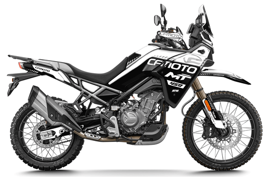 CF MOTO 450 MT - Speed ​​White Motorcycle Graphics Kit