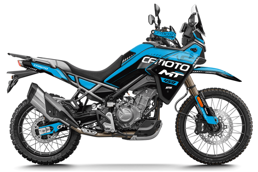 CF MOTO 450 MT - Speed ​​White Motorcycle Graphics Kit