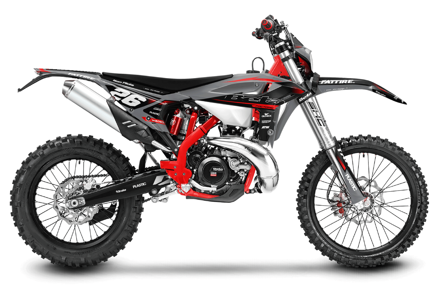 Kit déco motocross Beta RR - KBRR001 Gris
