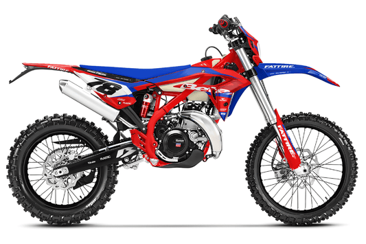 Kit déco motocross Beta XTRAINER - Flow Bleu