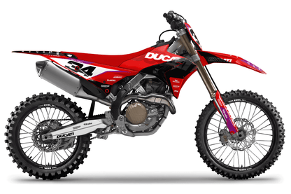 Kit déco motocross Ducati 450 Desmo - KDS001 Violet