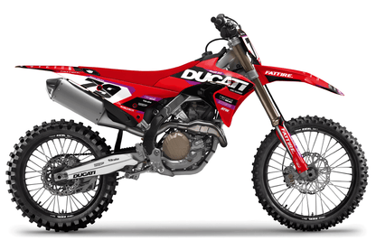 Kit déco motocross Ducati 450 Desmo - KDS003 Rouge