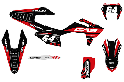 Kit déco motocross GasGas EC/EC-F - KGEC002 Noir