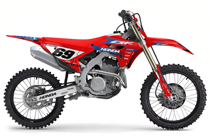 Kit déco motocross Honda CR-F - KHCF001 Bleu