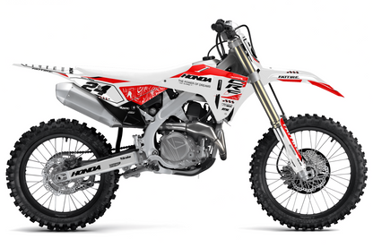 Kit déco motocross Honda CR-F - KHCF002 Blanc