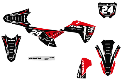 Kit déco motocross Honda CR-F - KHCF002 Noir