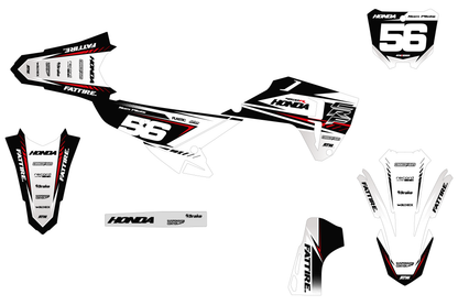 Kit déco motocross Honda CR-F - KHCF003 Blanc