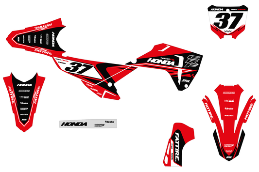Kit déco motocross Honda CR-F - KHCF004 Rouge