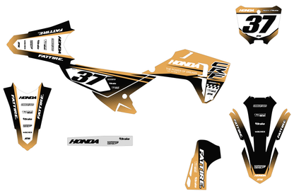 Kit déco motocross Honda CR-F - KHCF006 Beige