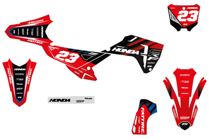 Kit déco motocross Honda CR-F - KHCF007 Bleu