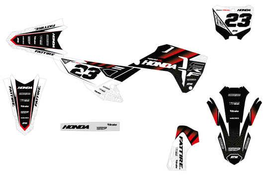 Kit déco motocross Honda CR-F - KHCF007 Noir