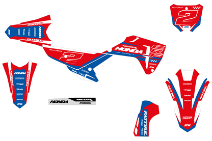 KTM SX / SX-F motocross graphics kit - Spike Orange
