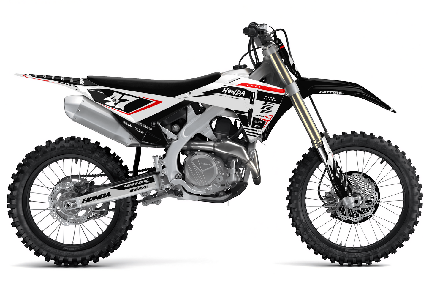 KTM SX / SX-F motocross graphics kit - Spike Orange