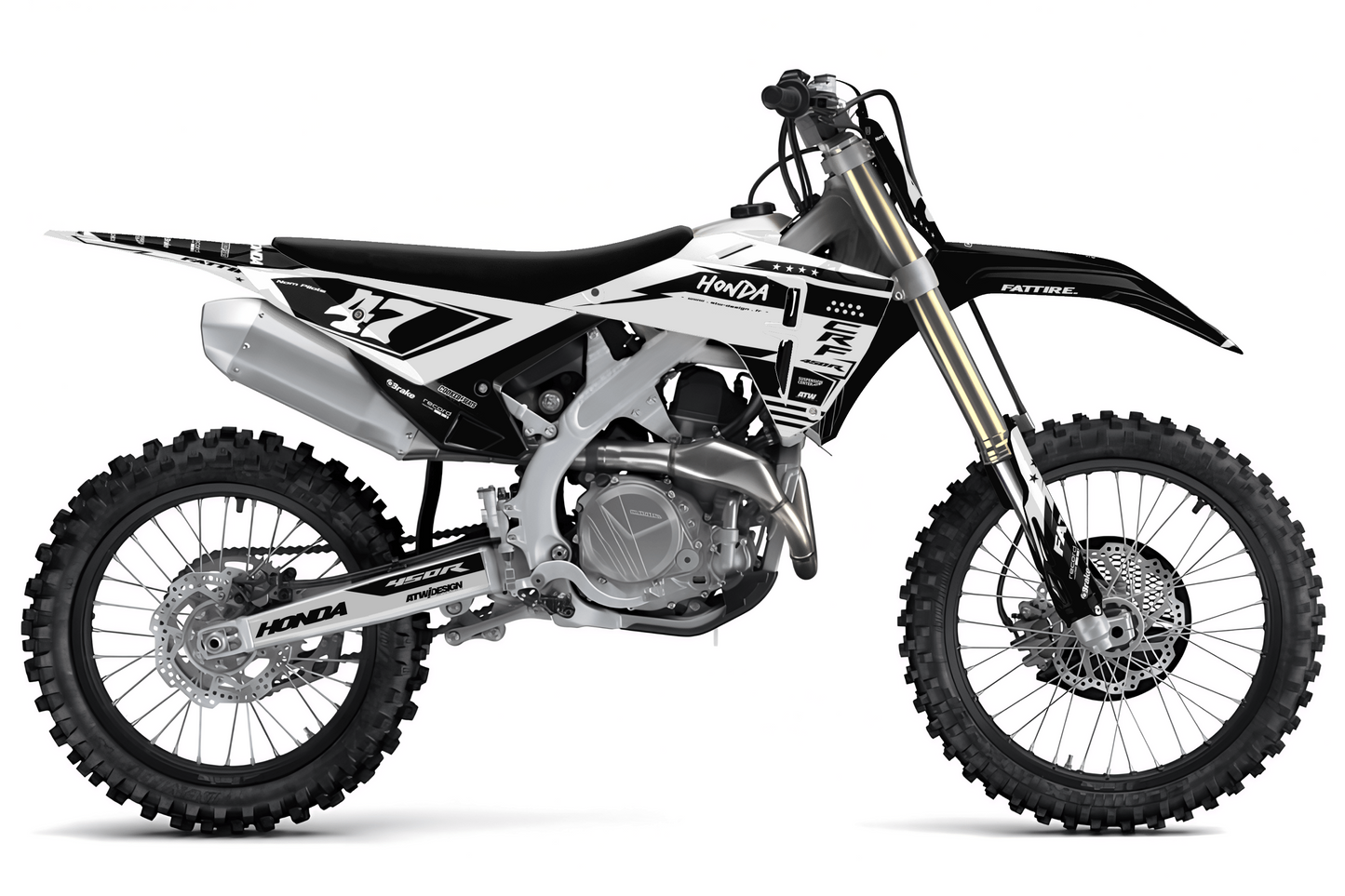 KTM SX / SX-F motocross graphics kit - Spike Orange
