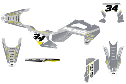 Kit déco Husqvarna FC/TC/FE/TE - KHQCE001 Gris