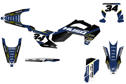Kit déco Husqvarna FC/TC/FE/TE - KHQCE001 Noir