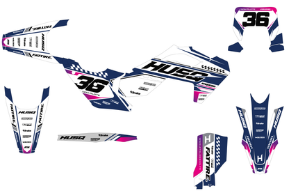 Kit déco Husqvarna FC/TC/FE/TE - KHQCE002 Rose