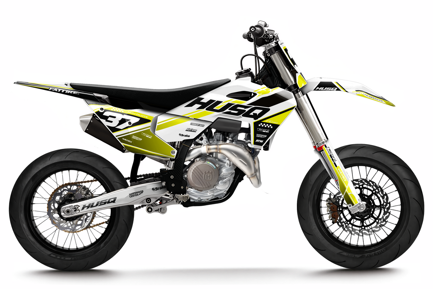 Kit déco Husqvarna 450 FS - KHQFS003 Jaune