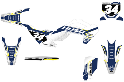 Kit déco Husqvarna 450 FS - HQSM001 Blanc