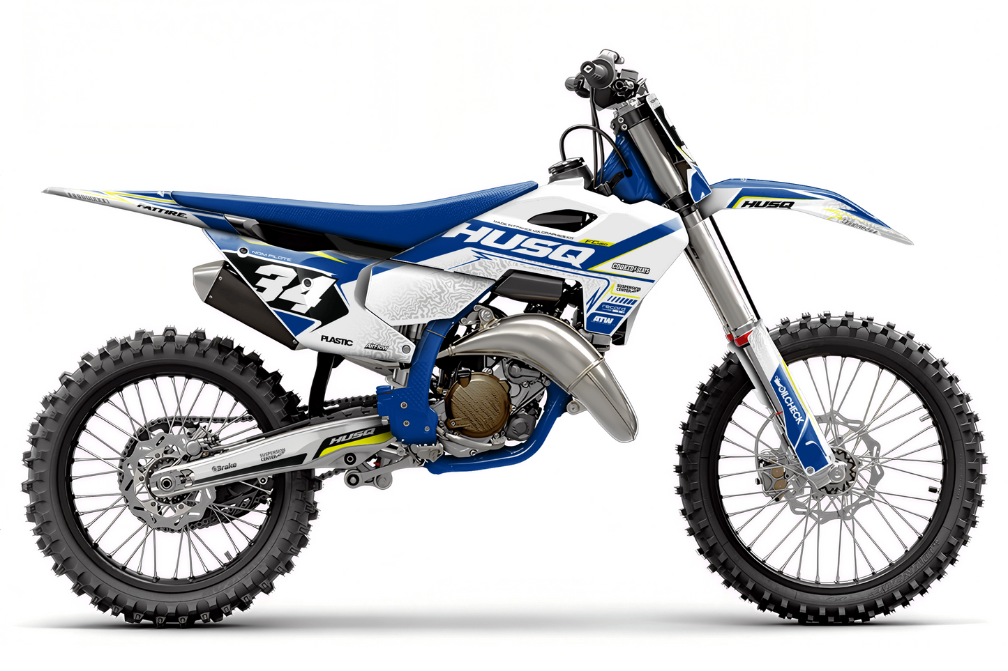 Kit déco Husqvarna FC/TC/FE/TE - HQMX001 Blanc