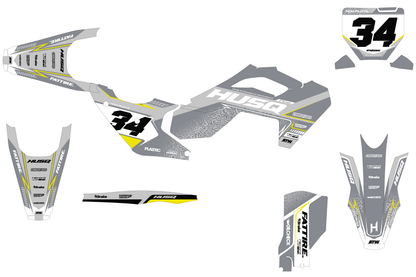 Kit déco Husqvarna 450 FS - HQSM001 Gris