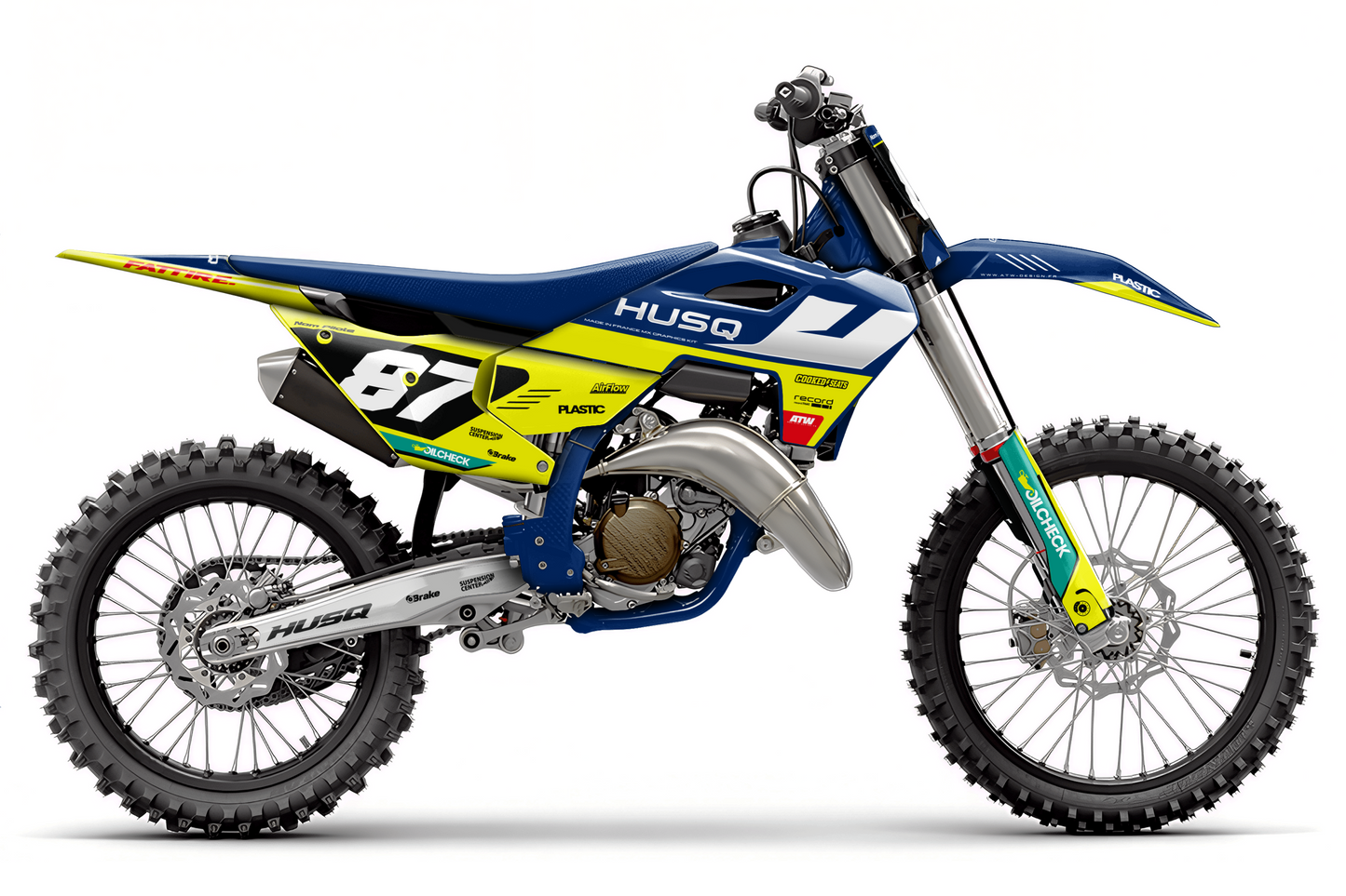 Kit déco Husqvarna FC/TC/FE/TE - HQMX002 Jaune