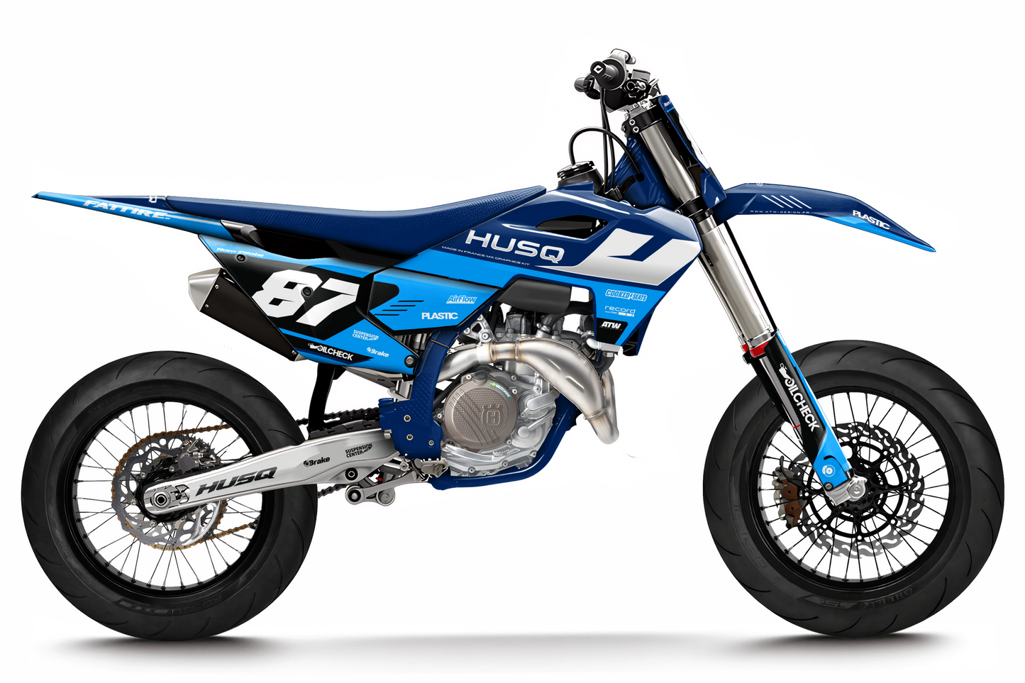Kit déco Husqvarna 450 FS - HQSM002 Bleu