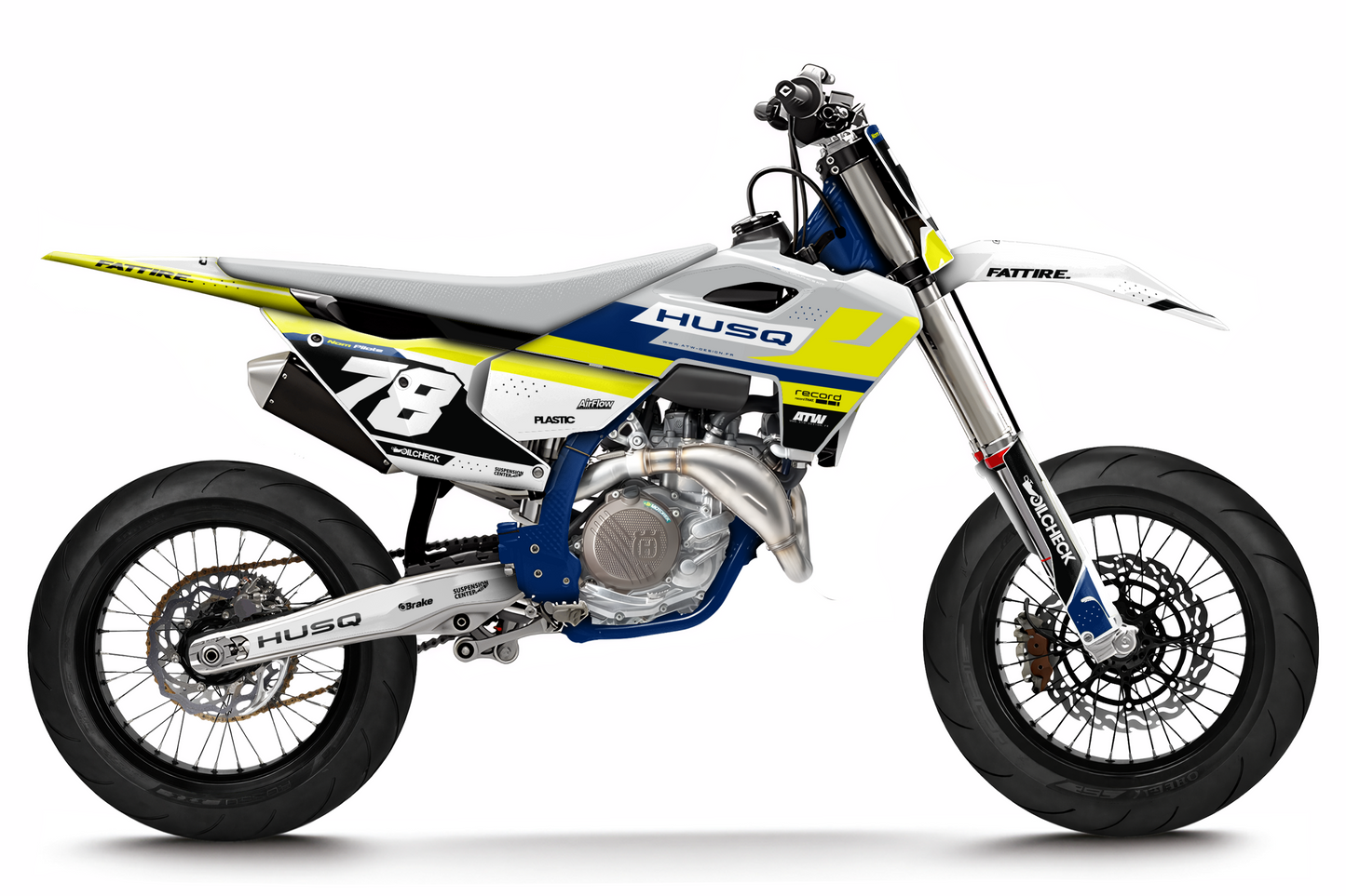 Kit déco Husqvarna 450 FS - HQSM003 Jaune