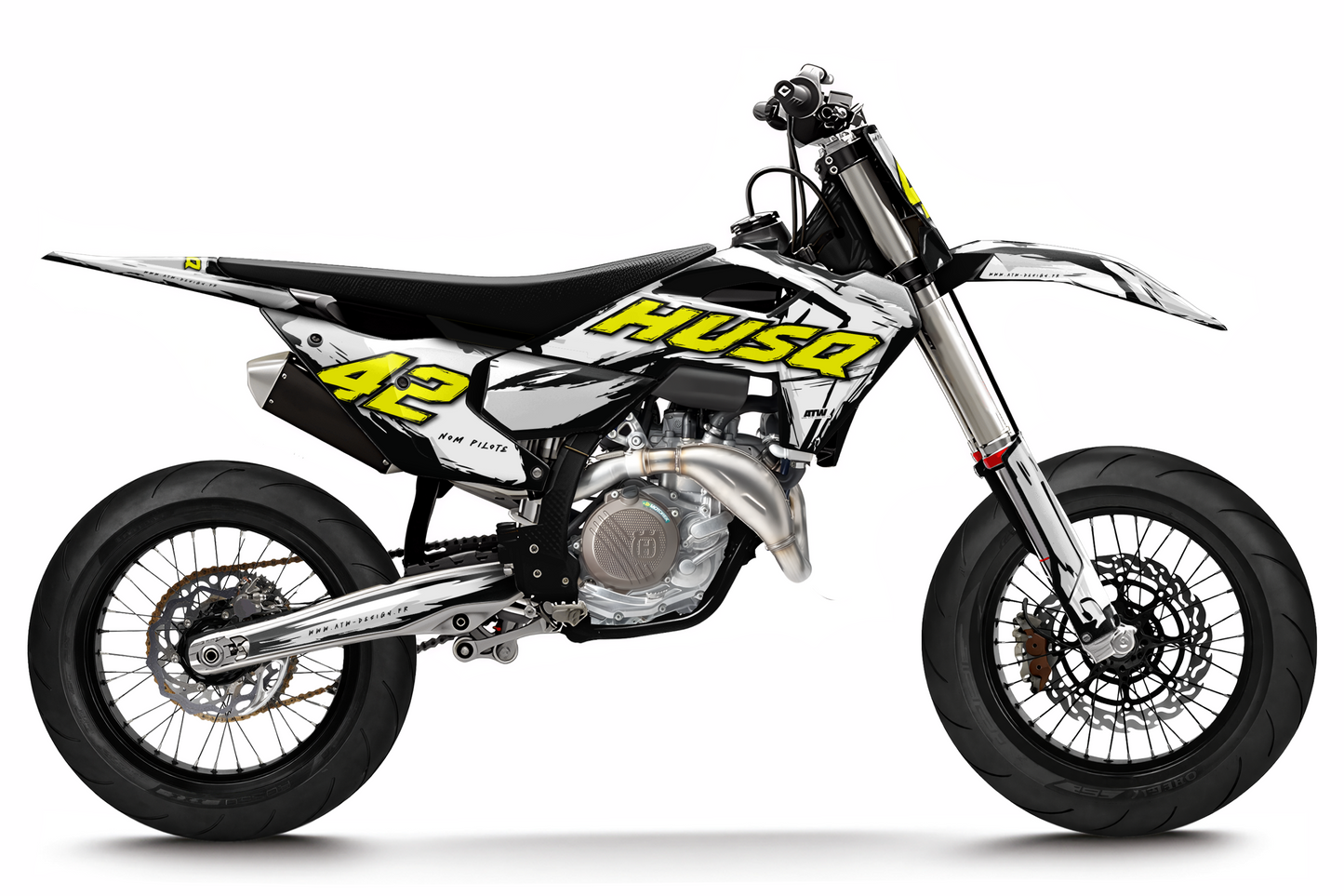 Kit déco Husqvarna 450 FS - HQSM006 Blanc