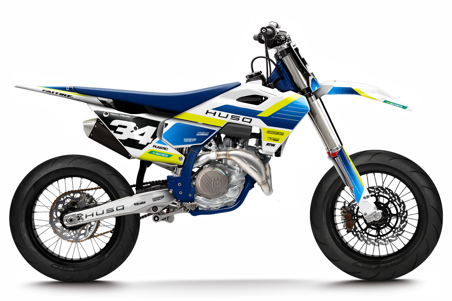 Kit déco Husqvarna 450 FS - HQSM007 Blanc