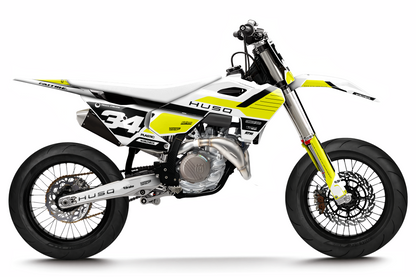 Kit déco Husqvarna 450 FS - HQSM007 Jaune