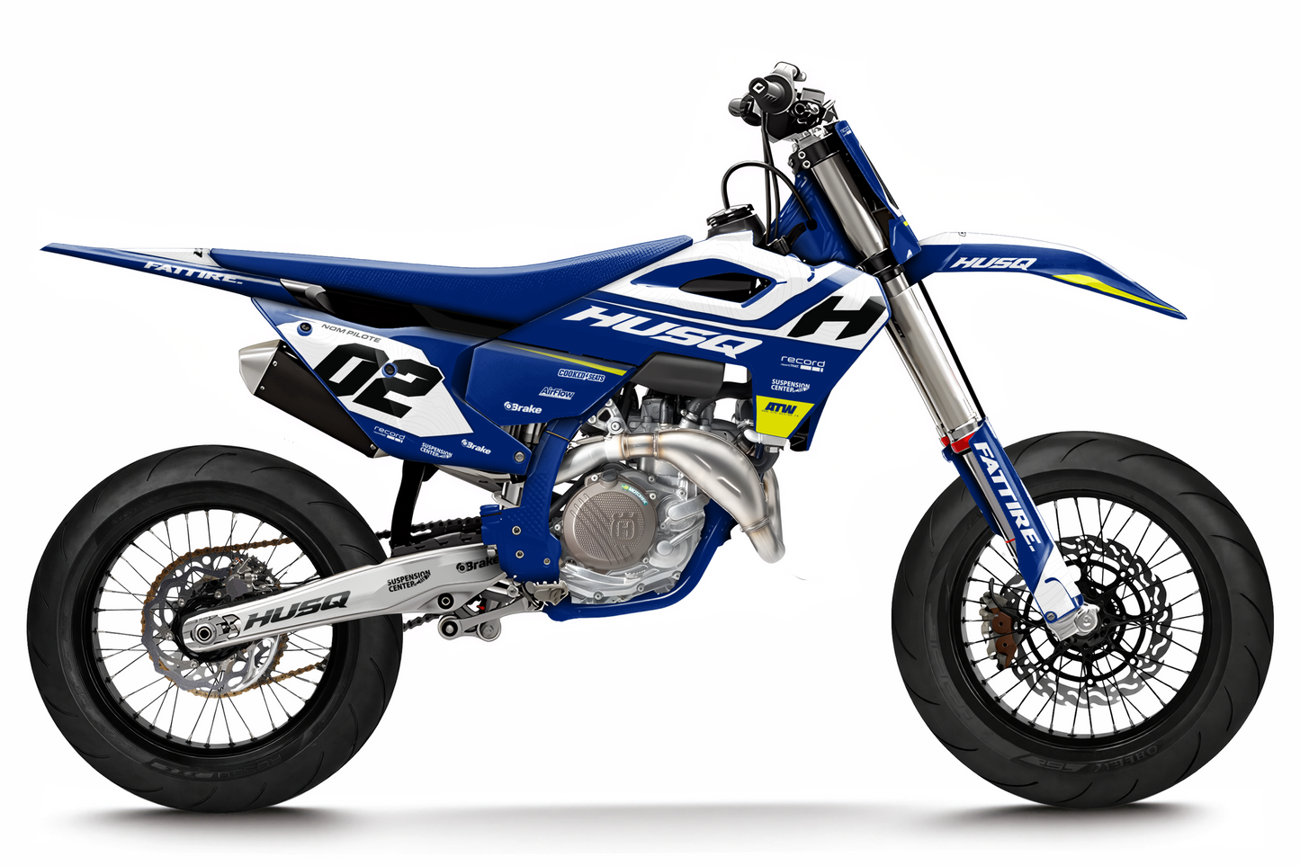 Kit déco Husqvarna 450 FS - HQSM009 Bleu
