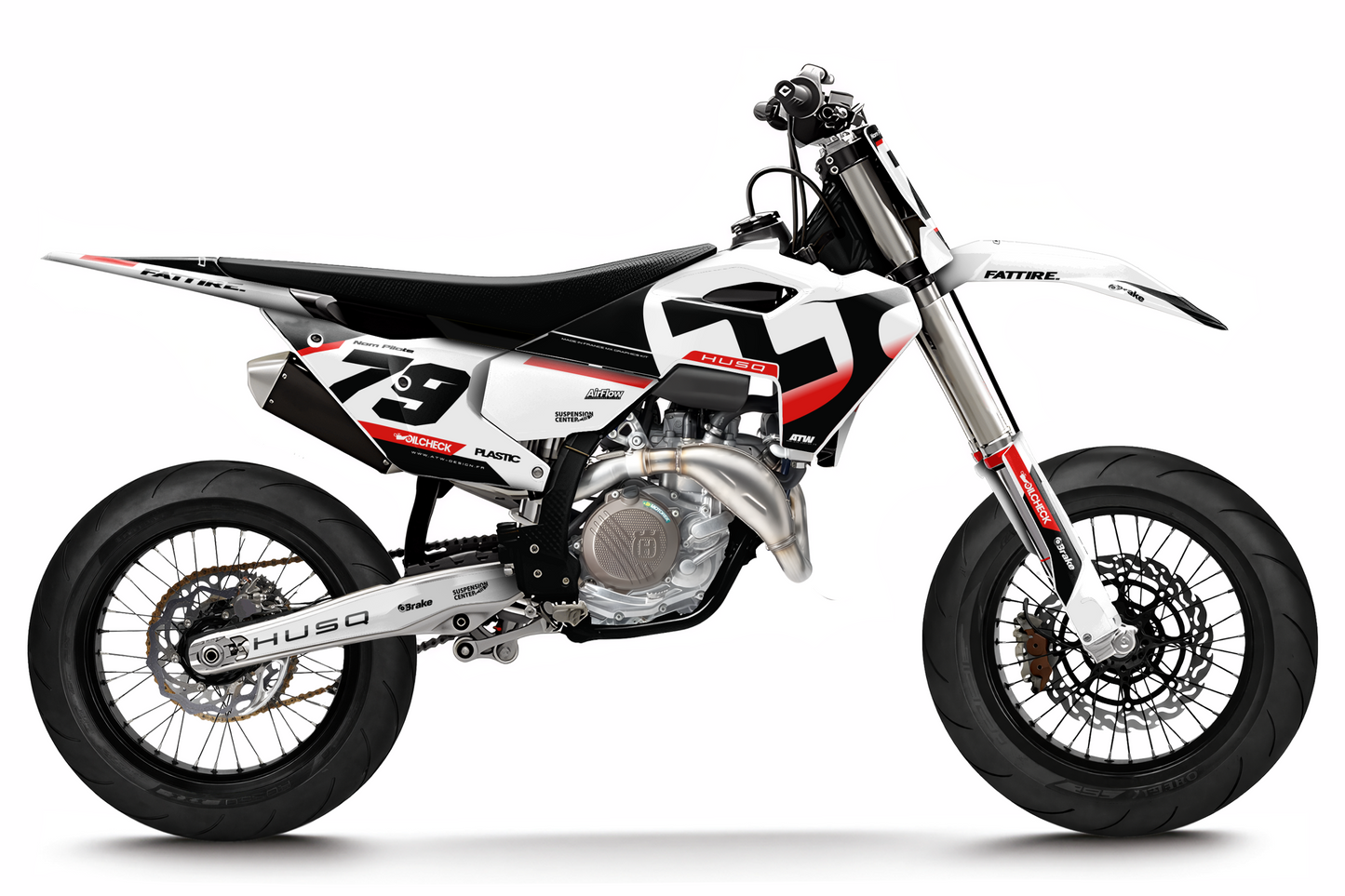 Kit déco Husqvarna 450 FS - HQSM010 Rouge
