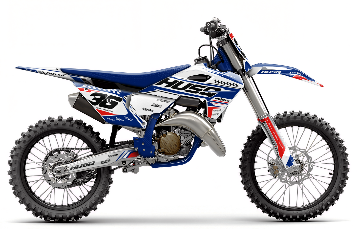 Kit déco Husqvarna FC/TC/FE/TE - KHQCE002 Bleu