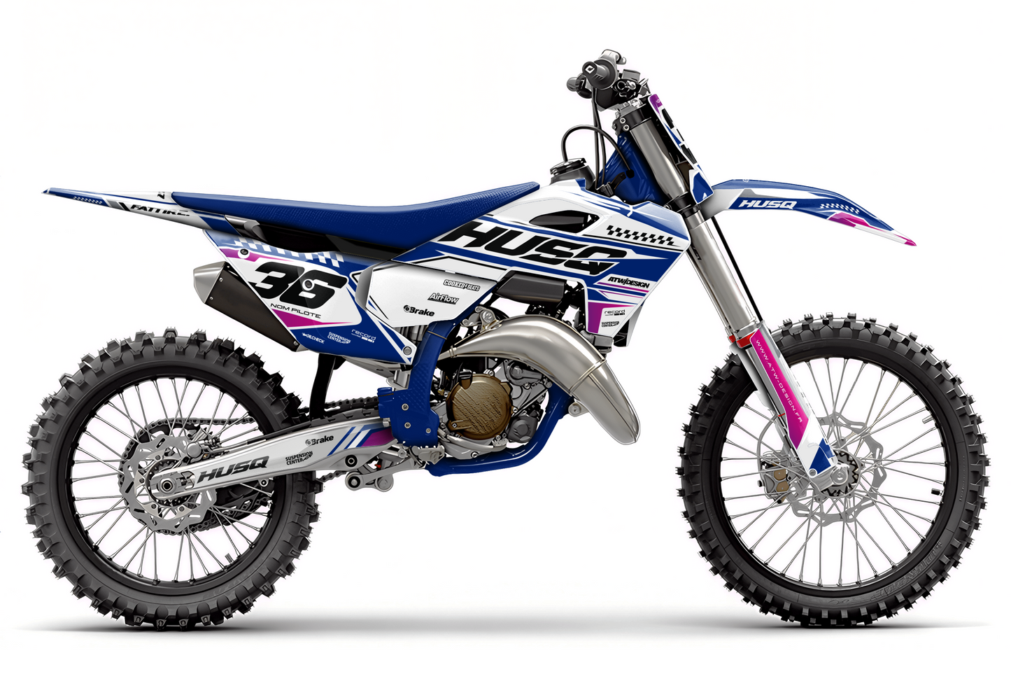 Kit déco Husqvarna FC/TC/FE/TE - KHQCE002 Rose