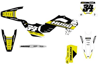 Kit déco Husqvarna FC/TC/FE/TE - HQMX008 Blanc