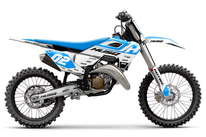 Kit déco Husqvarna FC/TC/FE/TE - HQMX009 Cyan